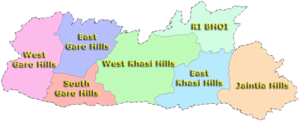 Different Blocks in Meghalaya