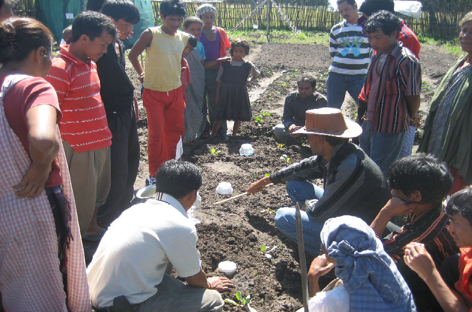 Officials from the G.B.P.Institute of Himalayan Environment and Development, NE Unit, Itanagar, during their Official visit to monitor the Project.